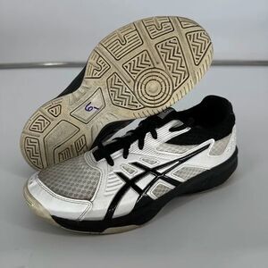 ASICS Gel-Rocket 10 Men's Size 6 Court White Black Volleyball Indoor 1074A005